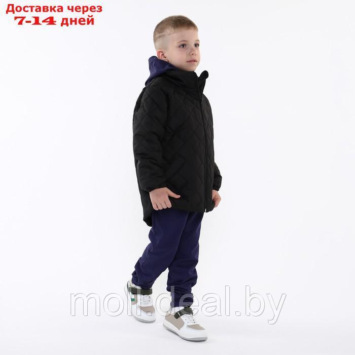 Куртка детская стеганая, цвет черный, рост 98 см - фото 3 - id-p214898847