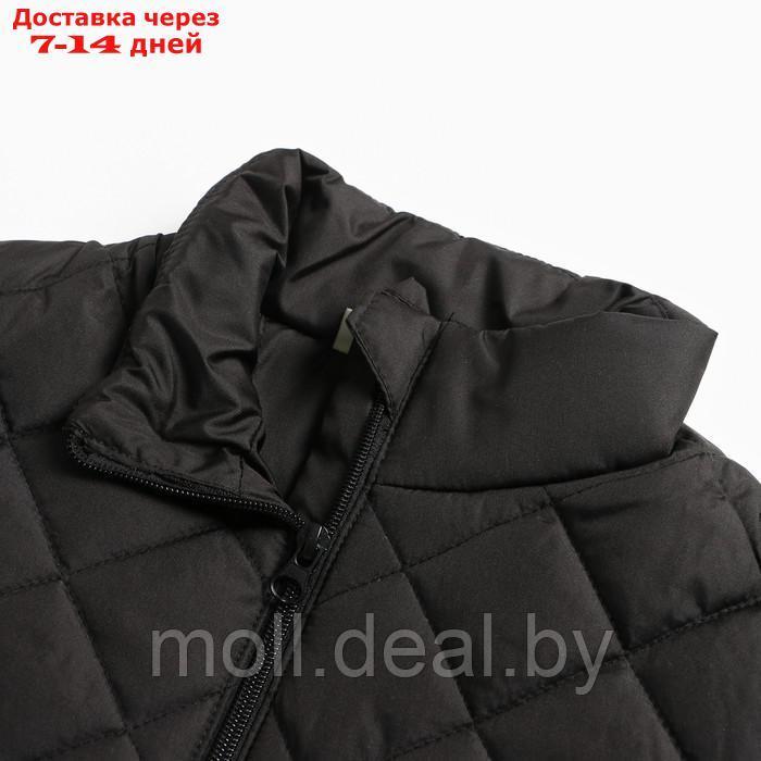 Куртка детская стеганая, цвет черный, рост 98 см - фото 6 - id-p214898847