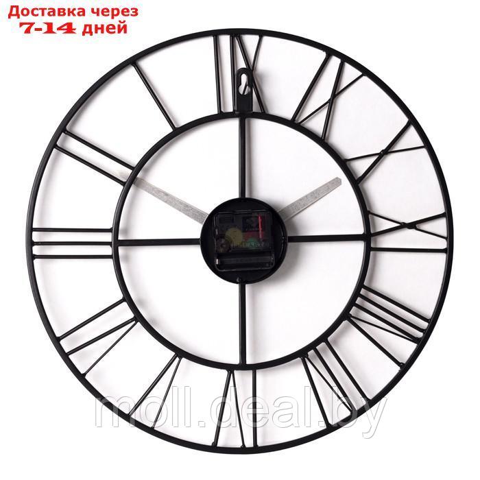 Часы настеные, серия: Лофт, плавный ход, d-40 см, бронза - фото 3 - id-p214899899