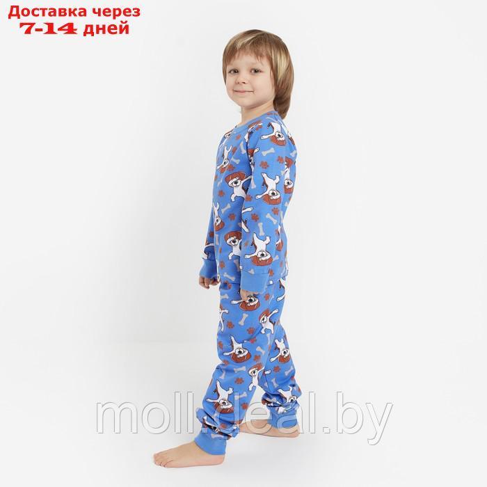 Пижама для мальчика НАЧЁС, цвет васильковый/собачки, рост 92 см - фото 2 - id-p214891669