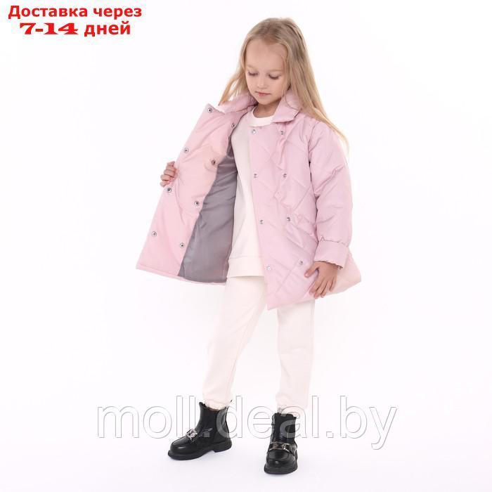 Куртка детская стеганая, цвет пудра, рост 110 см - фото 5 - id-p214898889