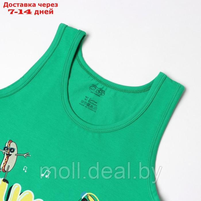 Комплект (майка, трусы) для мальчика, цвет зеленый, рост 140-146 см - фото 2 - id-p214898914