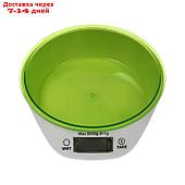Весы кухонные Luzon LKVB-501, электронные, до 5 кг, чаша 1.3 л, зеленые