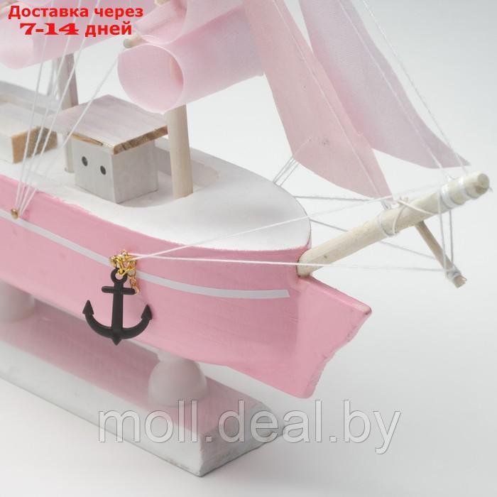 Корабль сувенирный средний "Розовое облако" 24*5*23см - фото 4 - id-p214892120