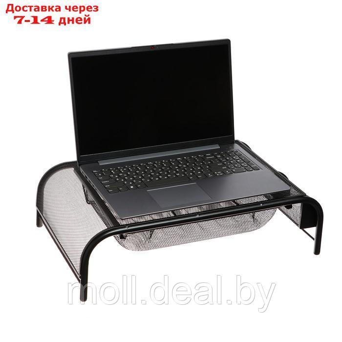 Подставка для ноутбука, с отделениями, сетка, металл, черная - фото 6 - id-p214902882
