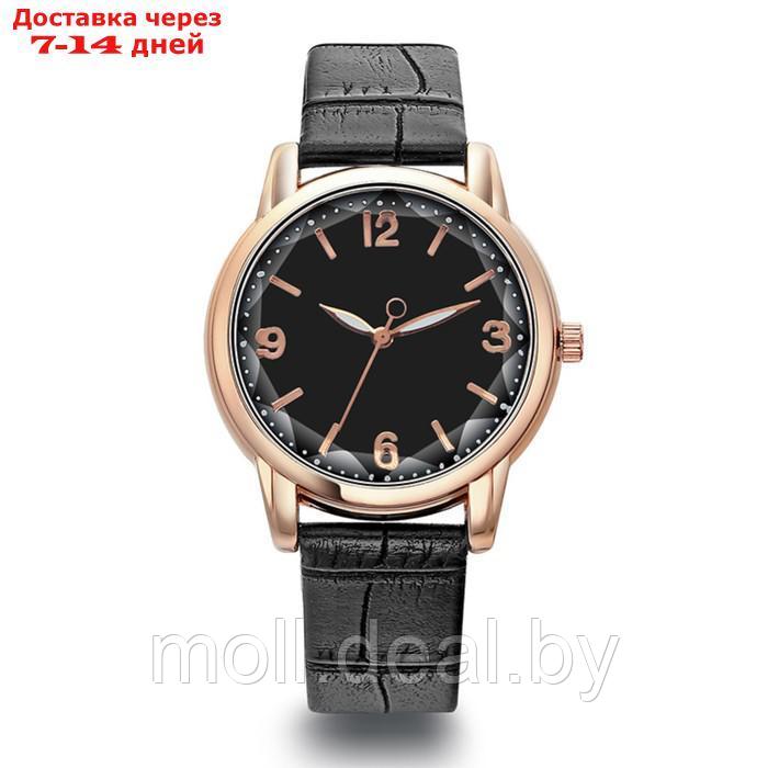 Часы наручные мужские, d-3.4 см, черный ремешок - фото 1 - id-p214900124