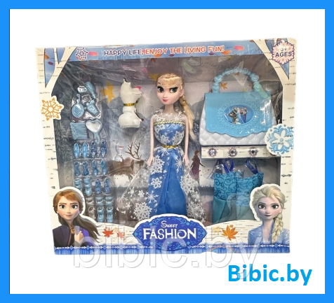Детский набор кукол Frozen Эльза Олаф и аксессуары 709-Q2, герои мультфильма холодное сердце, игра для девочек