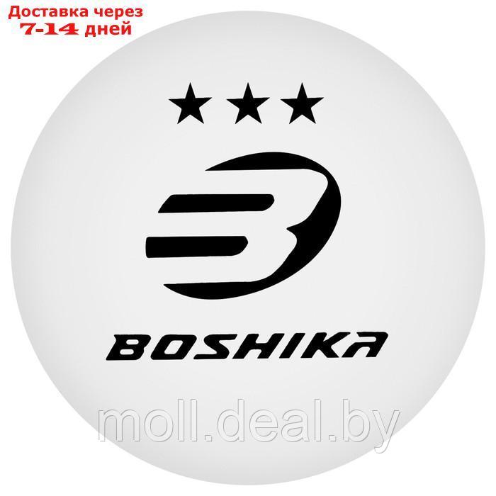 Набор мячей для настольного тенниса BOSHIKA Expert 3*, d=40+ мм, 6 шт., цвет белый - фото 2 - id-p214900189