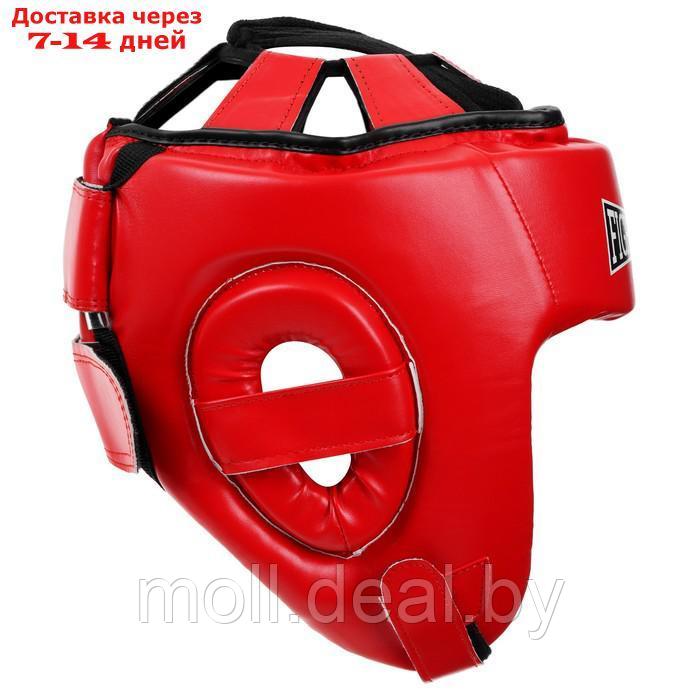 Шлем боксёрский FIGHT EMPIRE, AMATEUR, р. M, цвет красный - фото 2 - id-p214899179