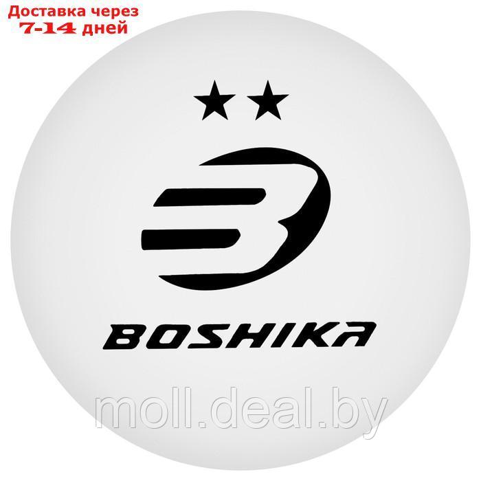 Набор мячей для настольного тенниса BOSHIKA Advanced 2*, d=40+ мм, 6 шт., цвет белый - фото 2 - id-p214900205