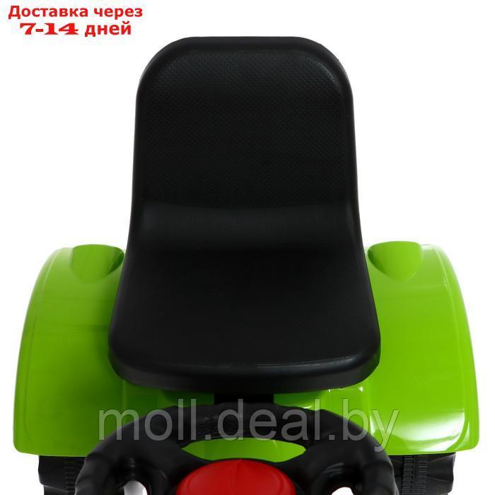 Трактор на педалях зеленый с прицепом 01-011 - фото 7 - id-p214901322