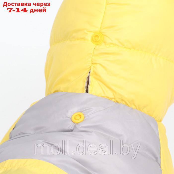 Комбинезон "Анорак" светоотражающий, размер 8 (ДС 19 см, ОГ 30, ОШ 22 см), чёрно-жёлтый - фото 7 - id-p214898305