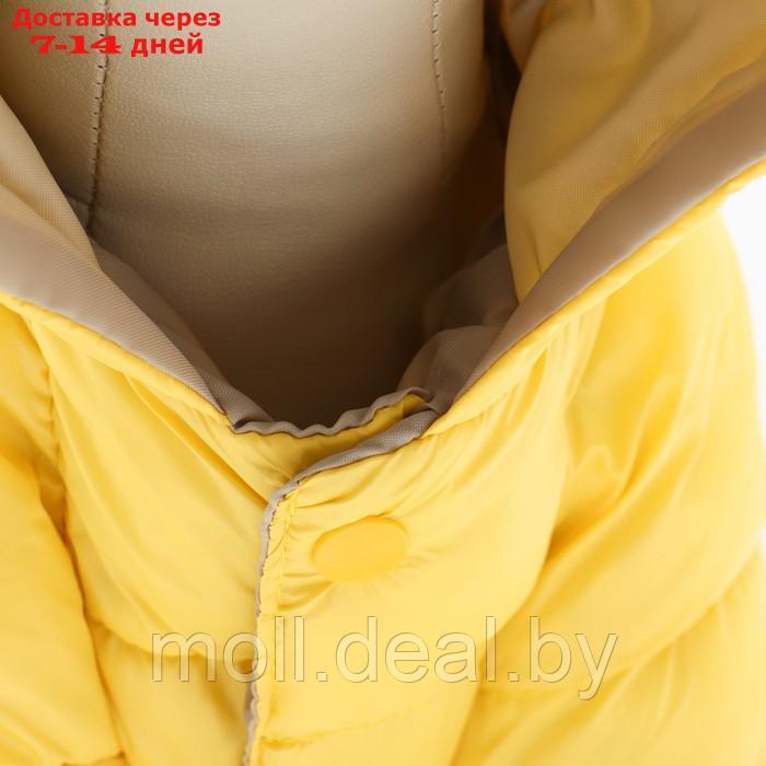 Комбинезон "Анорак" светоотражающий, размер 8 (ДС 19 см, ОГ 30, ОШ 22 см), чёрно-жёлтый - фото 8 - id-p214898305