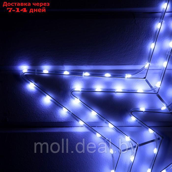 Светодиодная фигура "Звёзды", 80 см, дюралайт, 120 LED, 220 В, мигание, свечение белое - фото 3 - id-p214900383