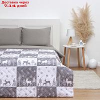 Покрывало LoveLife 2 сп New year forest 180*210±5см, микрофайбер, 100% п/э