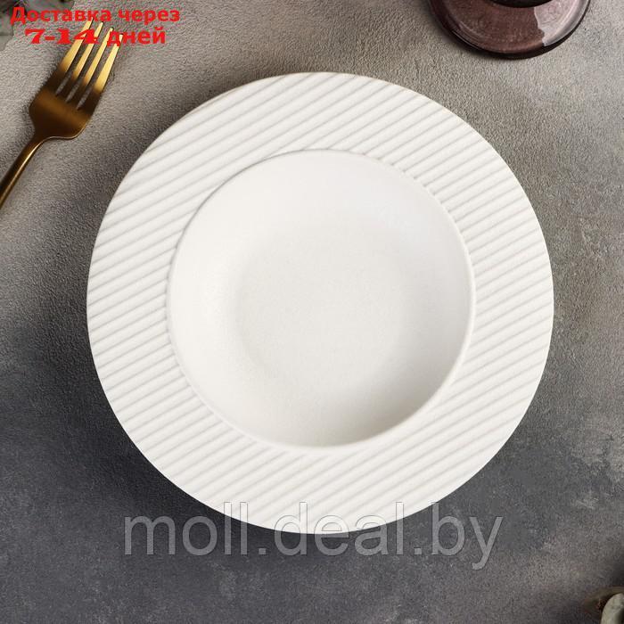 Тарелка для пасты Magistro Line , 250мл, белый 21,2х21,2х3,5см - фото 2 - id-p214900484