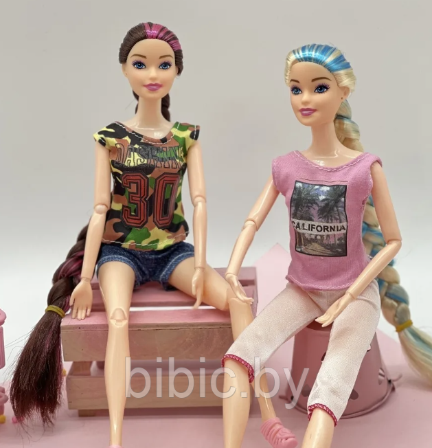Детский набор кукол Барби 1829, Barbie Beautyful Girl, игровой набор куколок для девочек с аксессуарами - фото 2 - id-p214931310