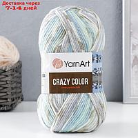 Пряжа "Crazy color" 25% шерсть, 75% акрил 260м/100гр (179 ледяной-беж)