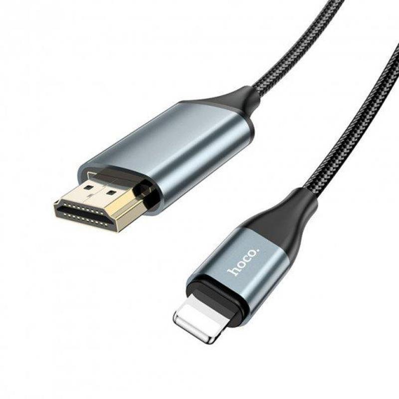 Адаптер UA15 High-definition on-screen cable for iP to HDMI черный - фото 1 - id-p214931353