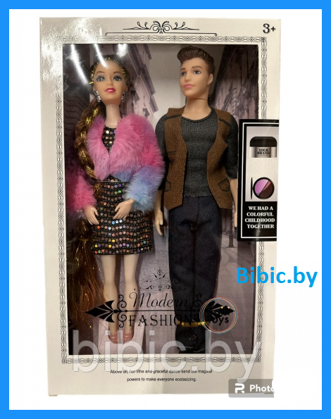 Кукла Барби с Кеном Modern Fashion Y016B8 , детский игровой набор кукол Barbie Ken для девочек с аксессуарами