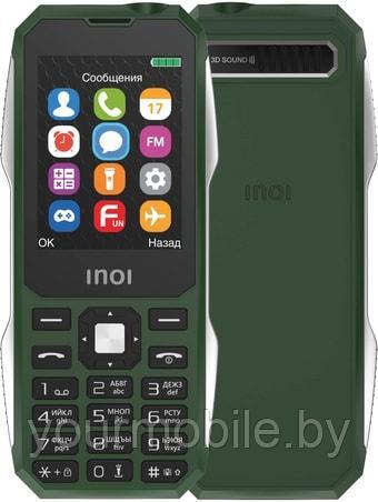 Мобильный телефон INOI 244Z армейский (без Bluetooth, камеры, диктофона + большая батарея) Хаки - фото 1 - id-p214931407