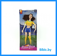 Детская кукла Барби футболистка, Barbie Soccer Game 6688-В, детский игровой набор кукол для девочек