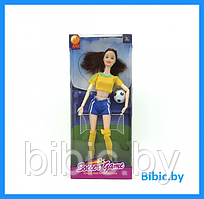 Детская кукла Барби футболистка, Barbie Soccer Game 6688-В, детский игровой набор кукол для девочек