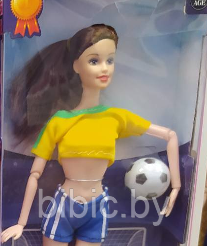 Детская кукла Барби футболистка, Barbie Soccer Game 6688-В, детский игровой набор кукол для девочек - фото 2 - id-p214931519