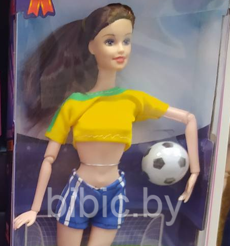Детская кукла Барби футболистка, Barbie Soccer Game 6688-В, детский игровой набор кукол для девочек - фото 3 - id-p214931519