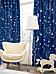 Готовые шторы для детской подростка мальчика портьеры в спальню комнату синие занавески с принтом рисунком, фото 6