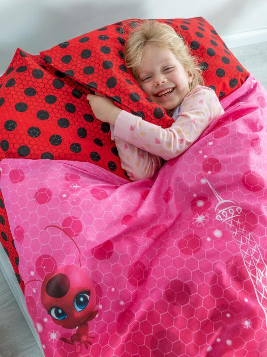 Постельное белье 1,5-спальное детское подростковое комплект для девочек подростков LadyBug Леди Баг полуторка - фото 3 - id-p214931846