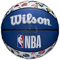Мяч баскетбольный тренировочный Wilson NBA All Team Outdoor №7 (арт. WTB1301XBNBA)