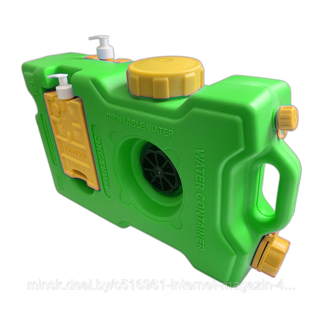 Канистра для воды 12 л (зелёный) - фото 1 - id-p214933552