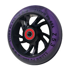 Колесо Z53 для трюкового самоката Black/purple 110 мм