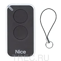 Nice Era-Inti 2 кнопки, 2-х канальный черный 433 Mhz, с плавающим кодом пульт д/у