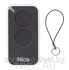 Nice Era-Inti 2 кнопки, 2-х канальный черный 433 Mhz, с плавающим кодом пульт д/у