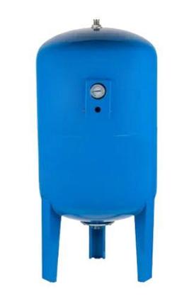 Гидроаккумулятор UNIPUMP 200 л вертикальный, корпус сталь, с манометром, фото 2