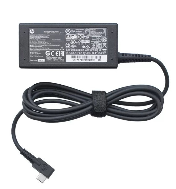 Оригинальное зарядное устройство для ноутбука HP 15V 3A 45W (Type-C) - фото 1 - id-p214946372