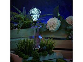 Светильник садовый на солнечной батарее "Хрустальный Цветок" LED RGB LAMPER (со встроенным аккумулятором,