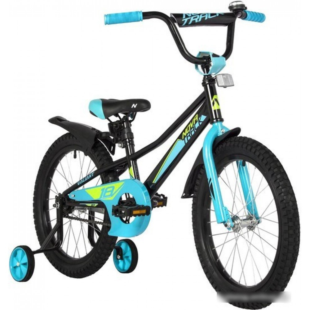 Детский велосипед Novatrack Valiant 18 2022 183VALIANT.BK22 (черный)