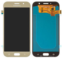 Дисплейный модуль Samsung A720 Золотой OLED