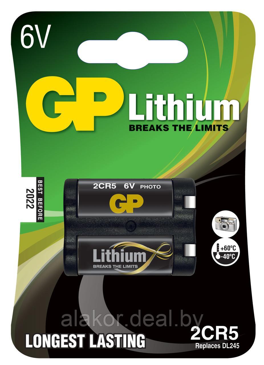 Литиевая батарейка GP Lithium 2CR5 BP - фото 1 - id-p214954542