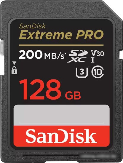 Карта памяти SanDisk Extreme PRO SDXC SDSDXXD-128G-GN4IN 128GB - фото 1 - id-p214964961