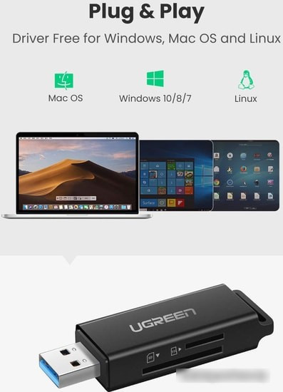 Карт-ридер Ugreen CM104 40752 - фото 4 - id-p214964976