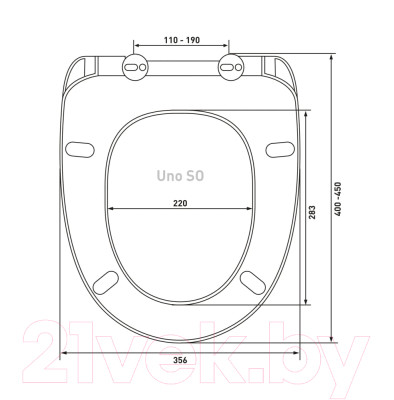 Сиденье для унитаза Berges Uno SO / 010103 - фото 4 - id-p214957204
