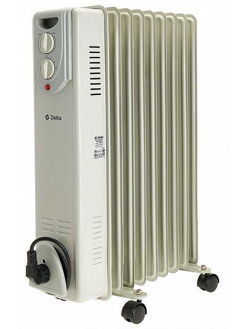 Обогреватель масляный радиатор Delta D05-9 электрический напольный бытовой для помещений дома дачи - фото 1 - id-p214664980