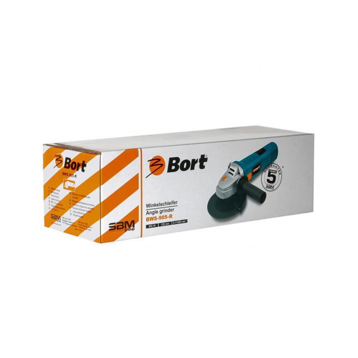 Углошлифмашина Bort BWS-905-R электрическая болгарка по дереву металлу - фото 5 - id-p214779424