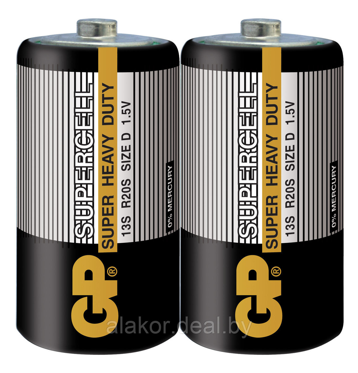 Батарейка GP Supercell R20P/13S - фото 1 - id-p214970308