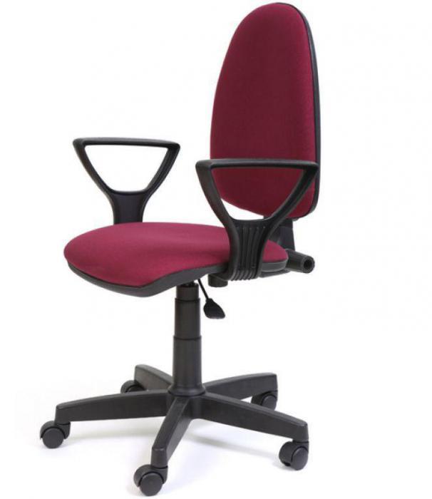 Кресло OLSS кресло ПРЕСТИЖ бордовый В-2А офисное поворотное на колесиках - фото 2 - id-p214891784