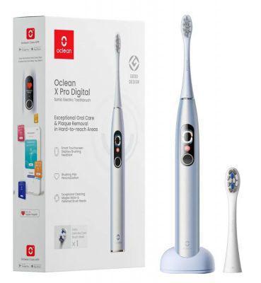 Электрическая зубная щетка OCLEAN X Pro Digital Y2076 насадки для щётки: 2шт, цвет:серебристый [c01000382] - фото 1 - id-p214624489